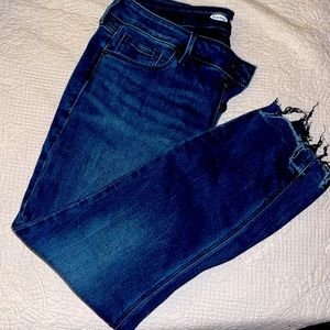 Old Navy Rockstar Super Skinny ankle mid rise dark wash jean